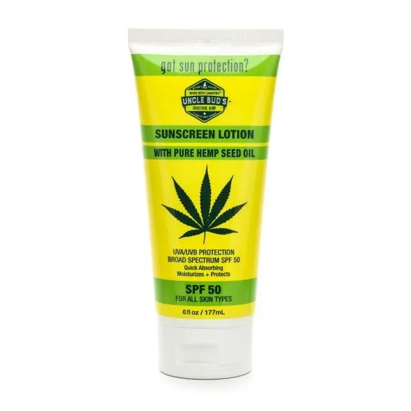 Uncle Bud’s Hemp SPF 50 Sunscreen Lotion