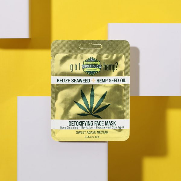 Once single package of Uncle Bud's hemp detoxifying face mask