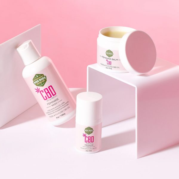 Miss bud's CBD 15mg Feminine Cream, feminine balm, and feminine wash