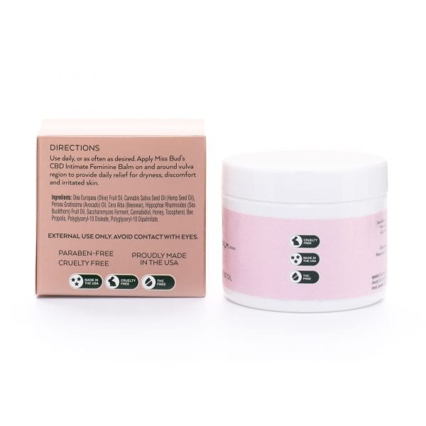 Miss Bud's CBD Intimate Feminine Balm Back