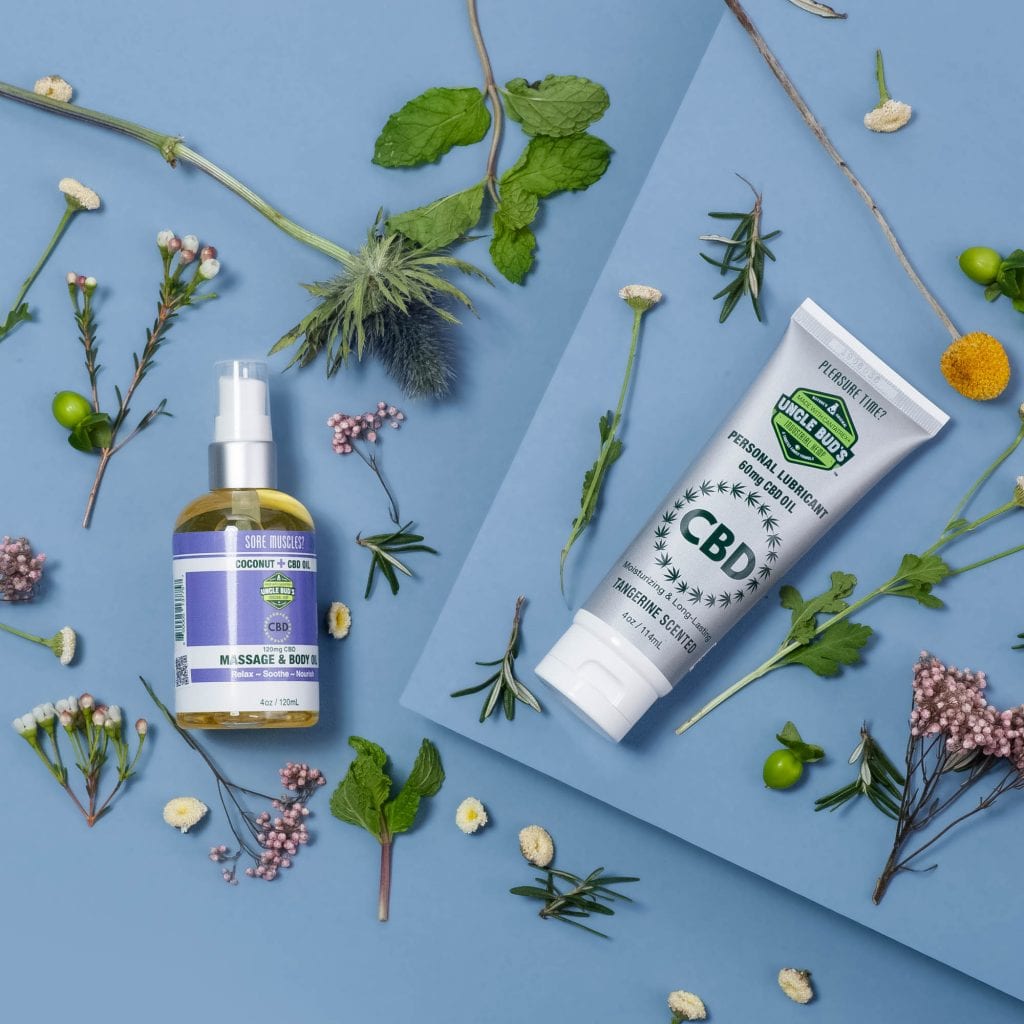 [Better Sex Box] CBD Massage Oil & Lube Uncle Bud’s Hemp