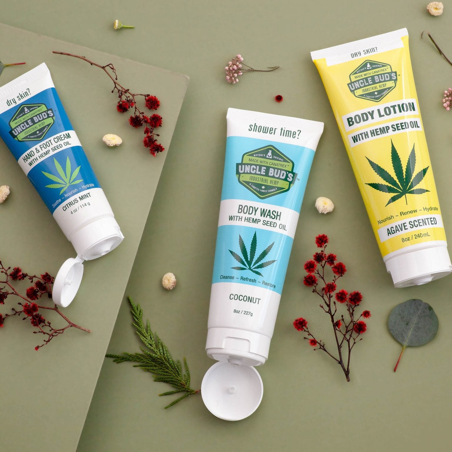 Hemp Skin Care [Head to Toe Gift Pack] Uncle Bud’s Hemp