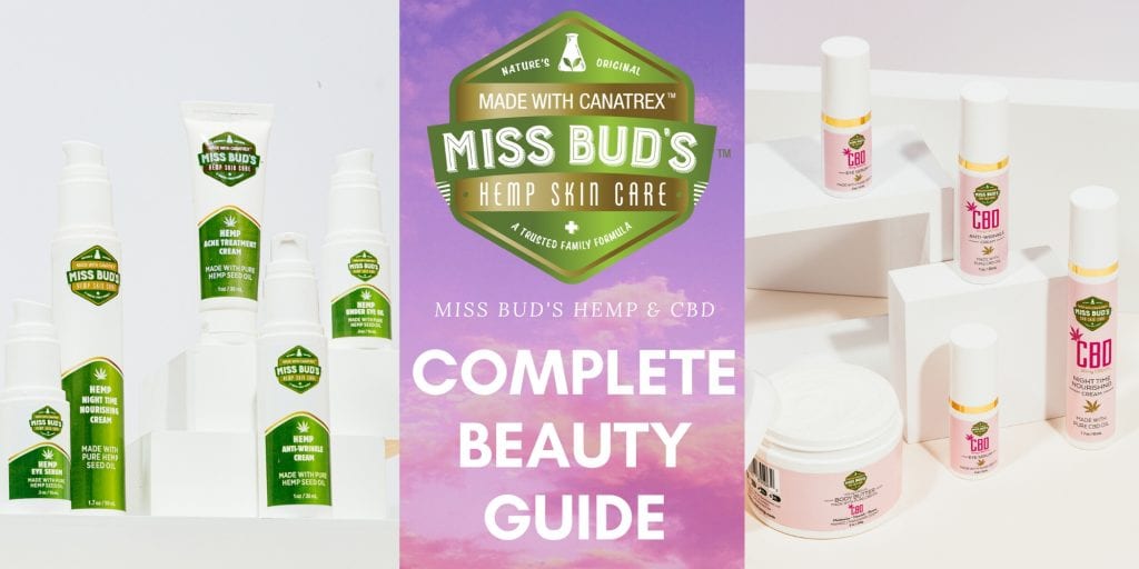 Miss Bud's Hemp and CBD Beauty Product Guide Banner