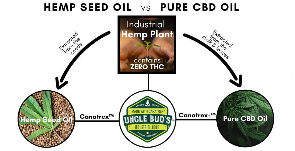 hemp seed oil vs pure cbd oil