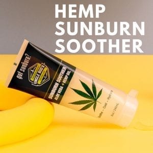 most popular hemp products sunburn soother