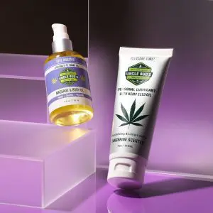 CBD Massage Oil and Lubricant Set