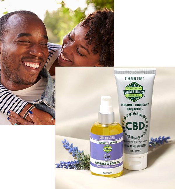 CBD Massage Oil and Lubricant Set