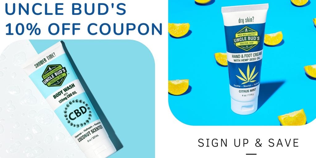 Uncle Bud's Hemp Coupon Codes - wide 10