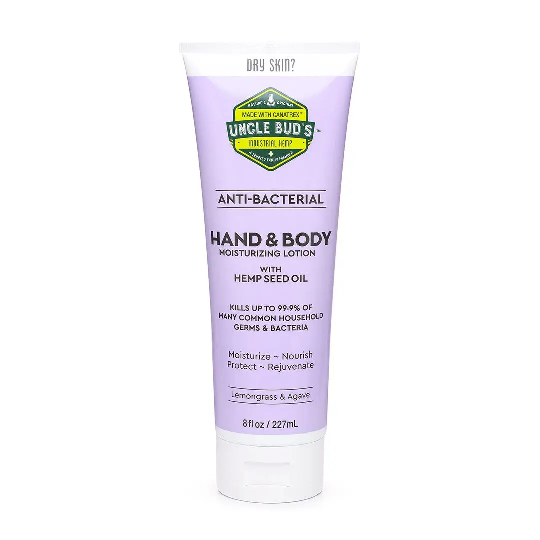 99.9% Effective] Anti-Bacterial Hemp & Body Lotion | Uncle Bud's Hemp