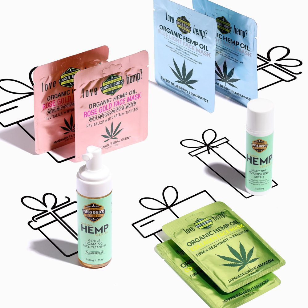 Uncle Bud's Mother's Day Gifts Hemp Facial Care Set