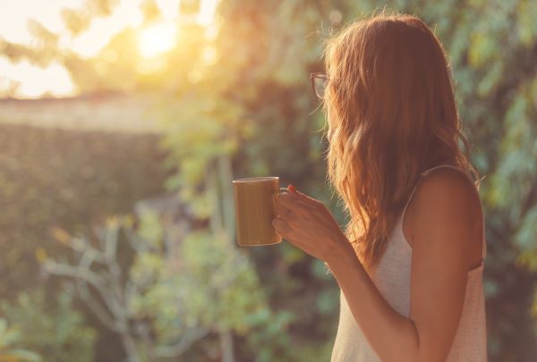morning chat with coffee