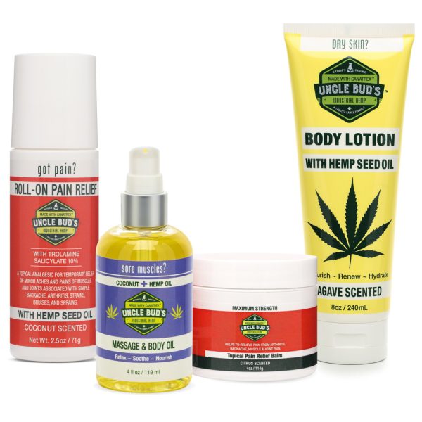 Hemp Sore Muscle and Massage Wellness Set